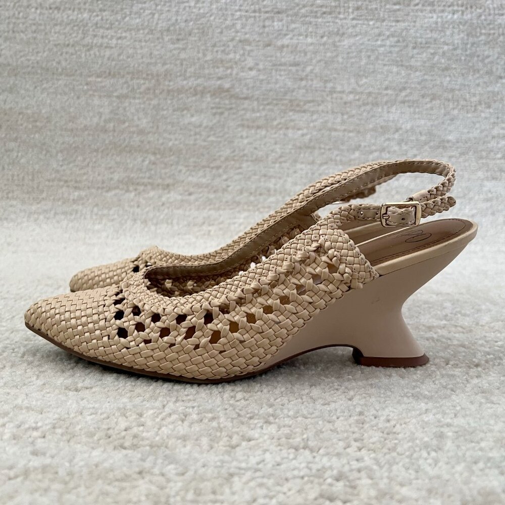 Impo Vasanti Boho Wedge Slingback Sandals Heels Shoes 8.5